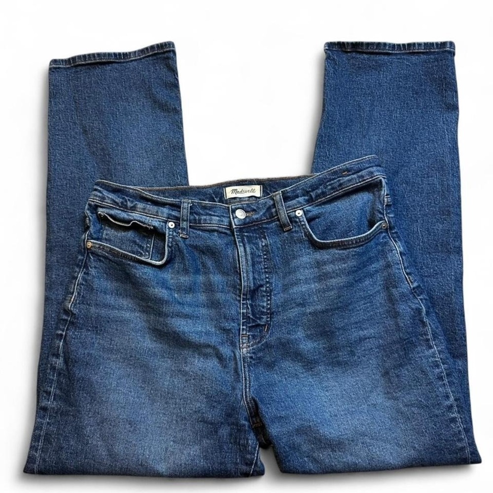 Madewell medium wash denim blue jeans 90s straight size‎ 32